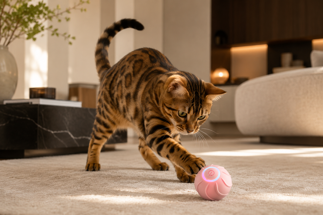 PurrPlay™ — Automatic Rolling Cat Ball
