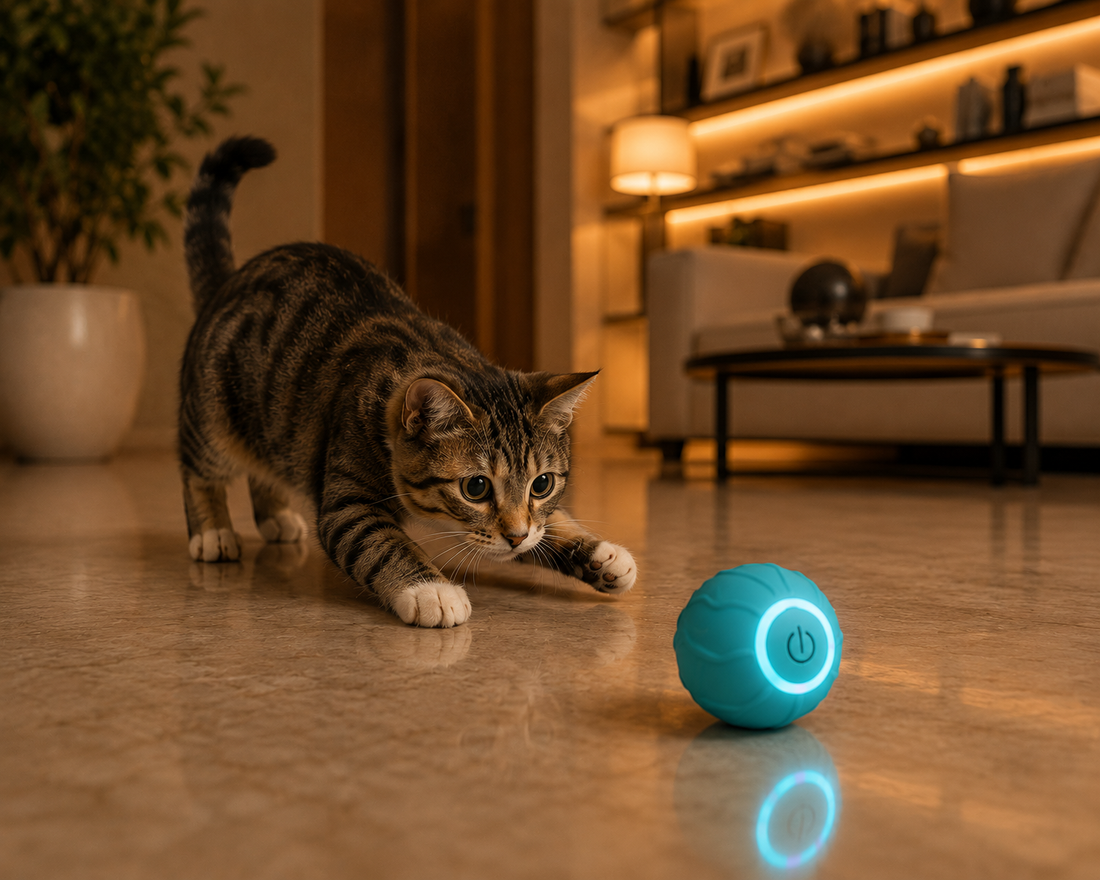 PurrPlay™ — Automatic Rolling Cat Ball