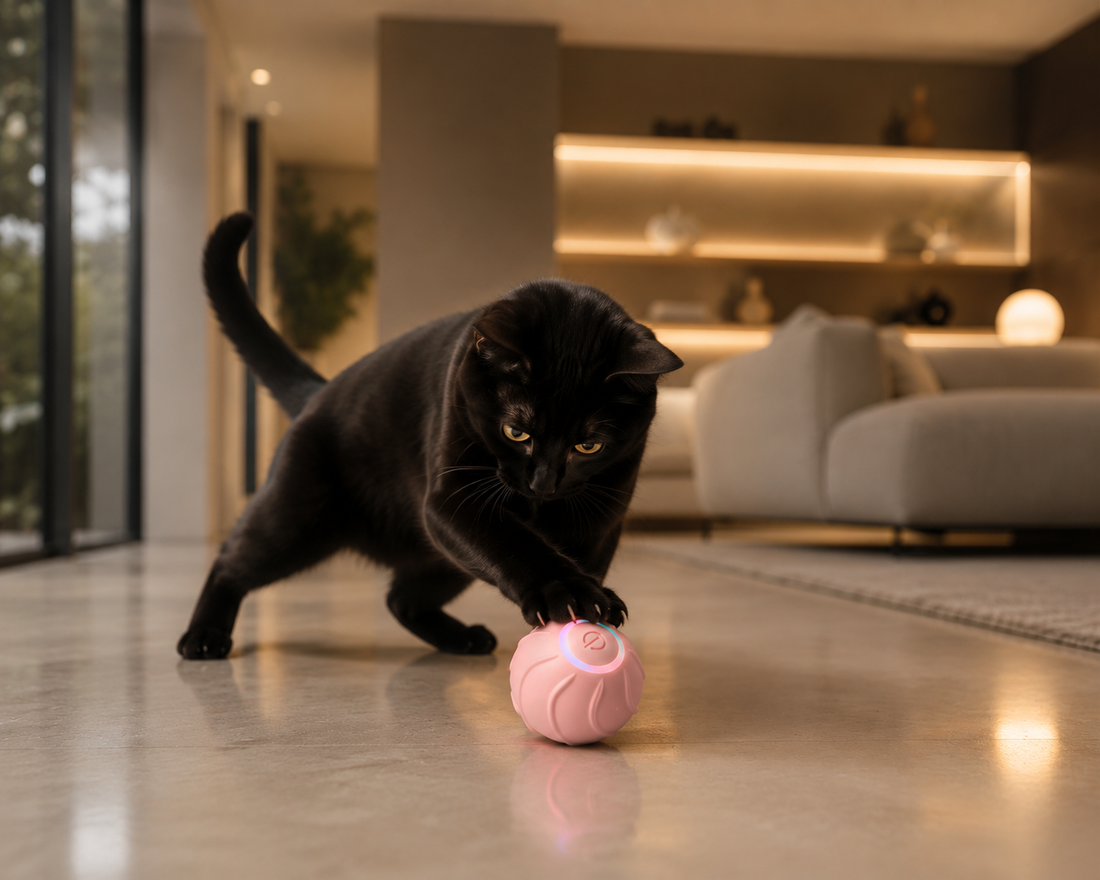 PurrPlay™ — Automatic Rolling Cat Ball